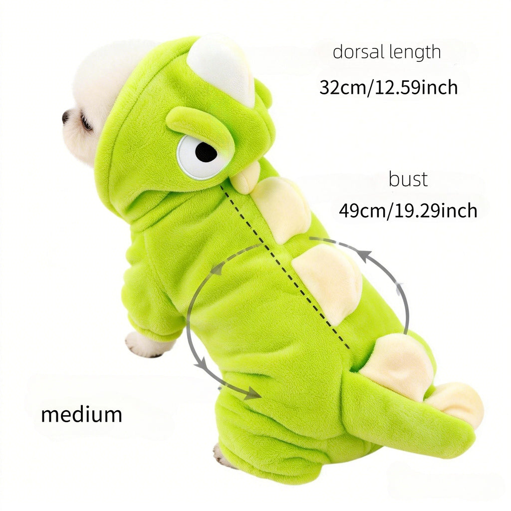 Dinosaur Cosplay Pet Costume for Dogs and Cats, Cute and Comfortable for Parties, Holidays, and Photoshoots
