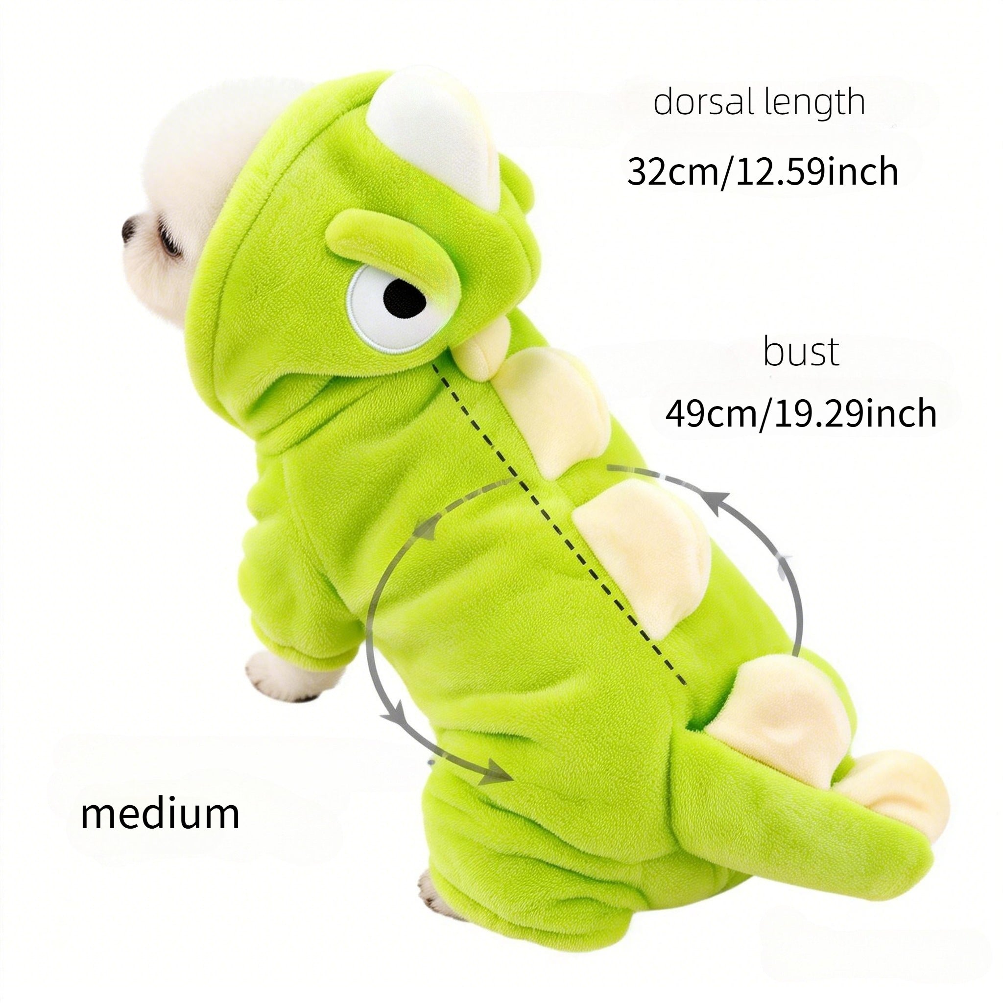 Dinosaur Cosplay Pet Costume for Dogs and Cats, Cute and Comfortable for Parties, Holidays, and Photoshoots