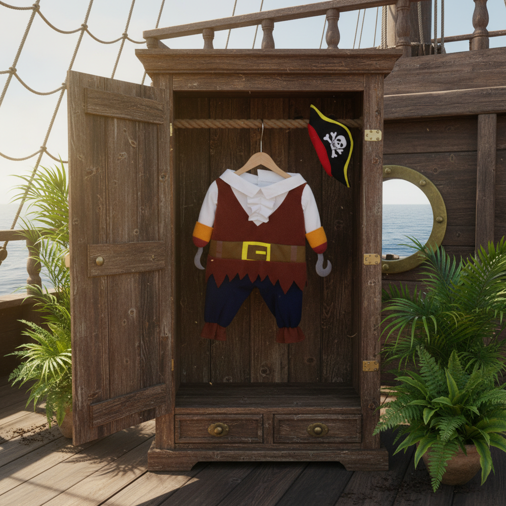 Captain Paws: The Ultimate Pet Cosplay Costume – Sail the Seas in Style!