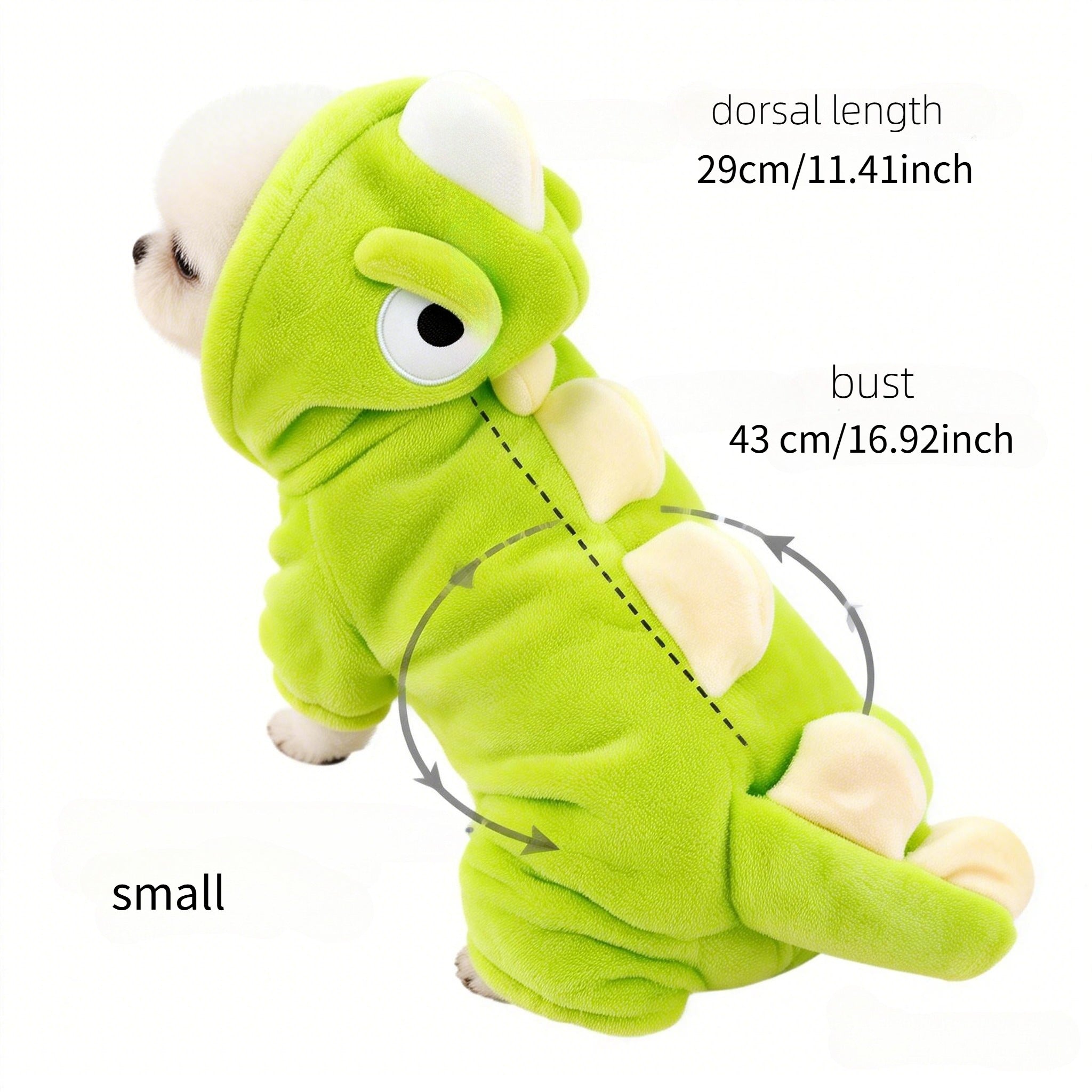 Dinosaur Cosplay Pet Costume for Dogs and Cats, Cute and Comfortable for Parties, Holidays, and Photoshoots