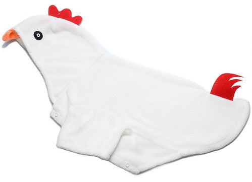 White Chick Puppy Costume - Adorable 3D Chicken Hoodie with Tail