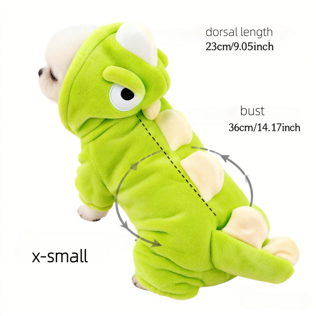 Dinosaur Cosplay Pet Costume for Dogs and Cats, Cute and Comfortable for Parties, Holidays, and Photoshoots