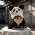 Panda Dog Costume - Adorable Black & White Bear Cosplay Onesie