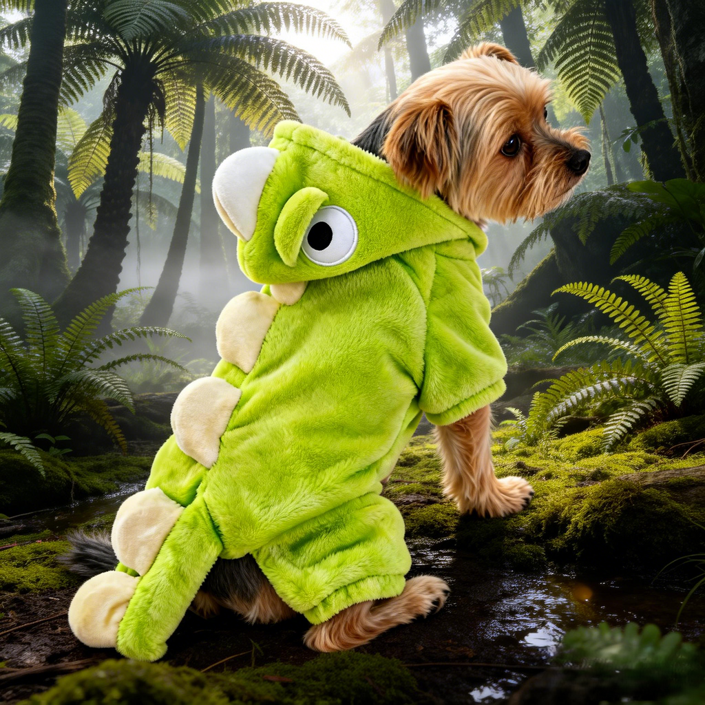 Dinosaur Cosplay Pet Costume for Dogs and Cats, Cute and Comfortable for Parties, Holidays, and Photoshoots